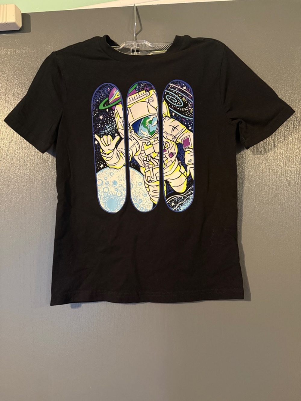 Tommy Bahama Black Tee with Lime Logo and Trim